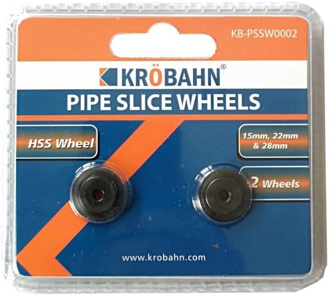 KROBAHN Copper Pipe Slice Wheels- 2 Wheels HSS Wheel 15mm, 22mm and 28mm