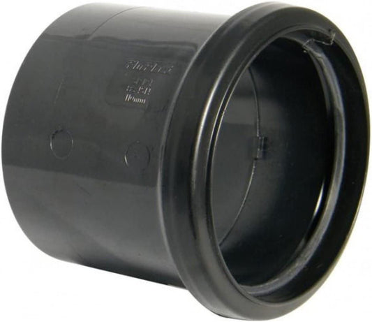 FloPlast SP124BL Single Socket Coupling Black 110mm