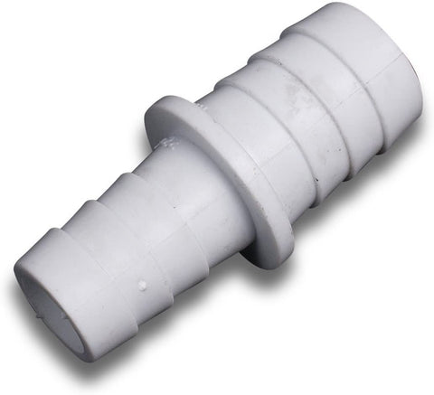 Plastic Washing Machine Dish Washer Outlet Drain Hose Connector, 17 x 22 mm - White, Pack of 1