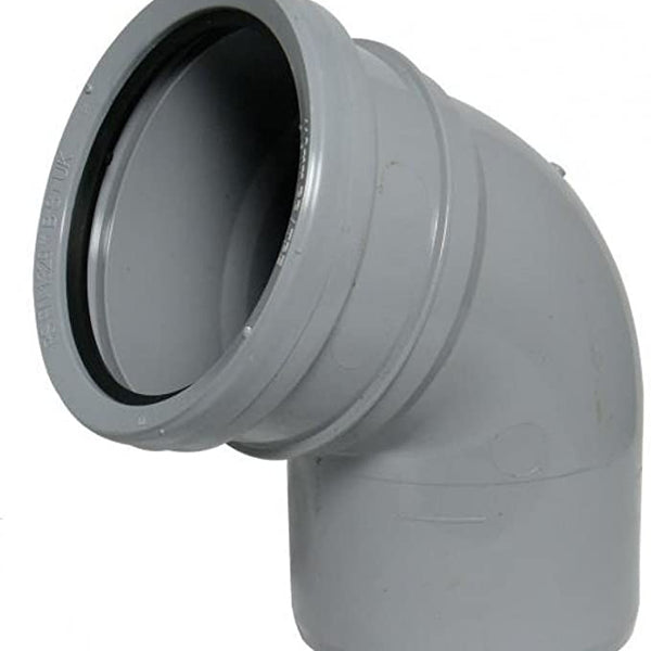 110mm Ring Seal Soil 112.5 Degree Socket to Spigot Bend- Grey SP162GR