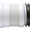Fluidmaster ZB38306 Flexi Pan Conn - Short WC Connector, White