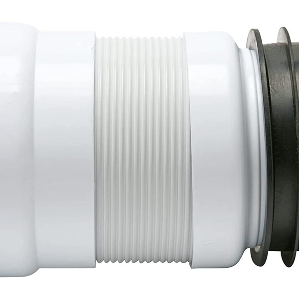 Fluidmaster ZB38306 Flexi Pan Conn - Short WC Connector, White