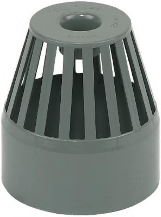 FLOPLAST 110mm Ring Seal Vent Terminal - Grey SS302GR