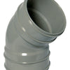 Floplast 110mm PVC-U soil 135 deg double socket bend grey SS563 Olive Grey