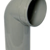 Floplast 110mm PVC-U soil 90 deg spigot/socket tight bend greySS168 Olive Grey