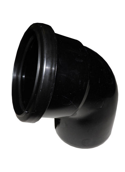 Floplast 110mm- soil- 112.5-degree socket/spigot bend- black SP162