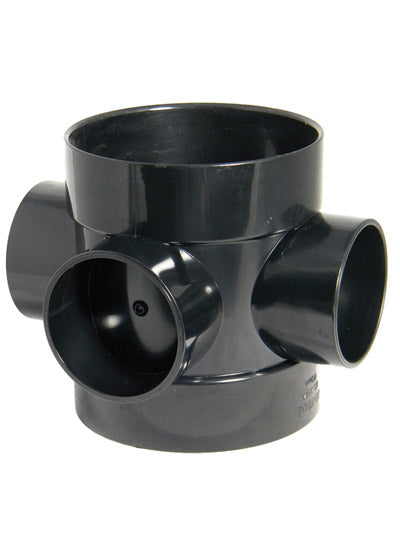 Floplast 110mm soil short boss pipe black SP583BL