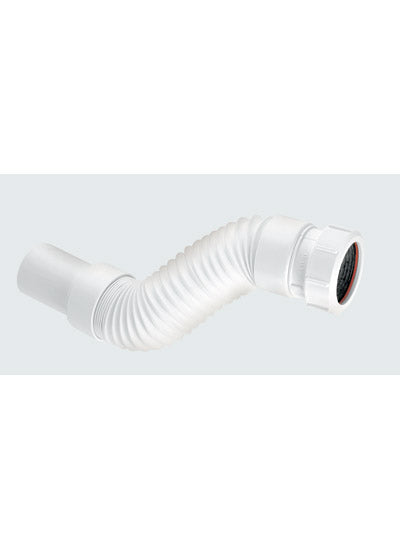 McAlpine FLEXCON5 flexible waste fitting 165/250mm long - spigot x uni 1.1/4"