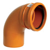 Floplast 110mm PVC-U drainage single socket 87.5 degree bend D161