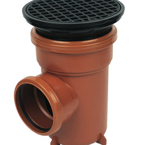 Floplast 110mm PVC-U drainage bottle gully & grid D510