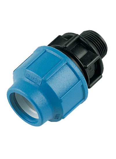 25mm x 3/4"MI Floplast male adaptor for MDPE pipe