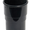 Floplast 68mm round pipe socket black RS1
