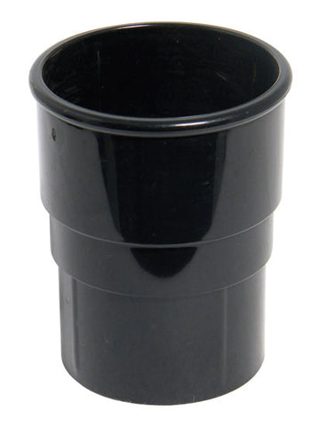 Floplast 68mm round pipe socket black RS1