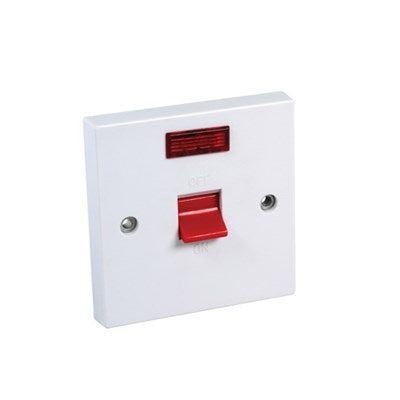 COOKER SWITCH 45AMP + NEON DP 1 Gang- Double -Pole CEDCS45N