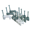 T&E CLIPS 6mm - GREY - Flat 6mm Grey Cable Clips