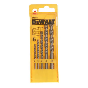 Masonry Drill Set 5 Piece 4-10mm Dewalt