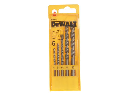 Masonry Drill Set 5 Piece 4-10mm Dewalt