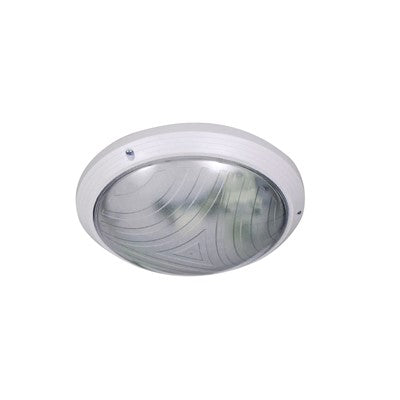 BULKHEAD CIRCULAR 16W 2D WHITE BASE CLEAR DIFFUSER