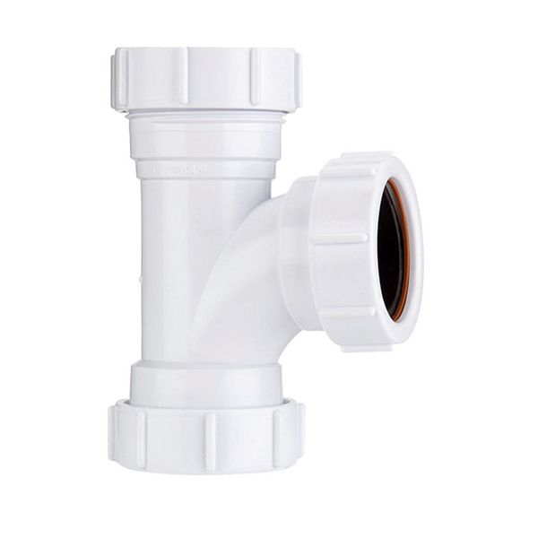 Polypipe 32mm Compression Waste Tee White PS21