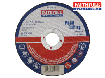 Metal Cut Off Disc 125 x 3.2 x 22.23mm- FREE P&P