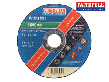 Stone Cut Off Disc 125 x 3.2 x 22.23mm-FREE P&P