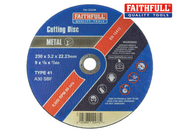 Metal Cut Off Disc 230 x 3.2 x 22.23mm