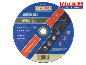 Metal Cut Off Disc 230 x 3.2 x 22.23mm(FREE P&P)