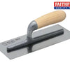 Plasterer's Finishing Trowel Stainless Steel Wooden Handle 11 x 4.3/4in FAI820