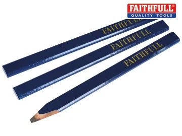 Carpenter's Pencils - Blue / Soft (Pack 3)