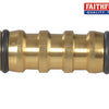 Brass 2-Way Hose Coupling 12.5mm (1/2in)