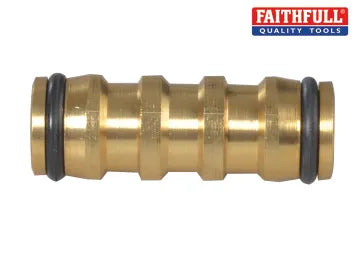 Brass 2-Way Hose Coupling 12.5mm (1/2in)