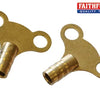 Radiator Keys - Brass (Pack of 2)
