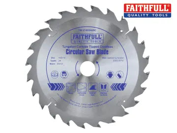 TCT Cordless Trimsaw Blade 165 x 20mm x 24T POS