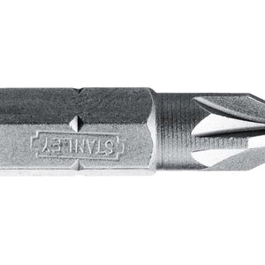 Stanley Pozidriv Bits PZ2 x 25mm (10's)-FREE P&P