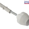 Sanitary Ware Fixing White Cap M8 x 120mm 1 Pair