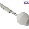 Sanitary Ware Fixing White Cap M10 x 140mm 1 Pair