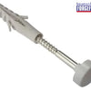 W.C. Fixing Kit White Cap M6 x 80mm (1 Pair)