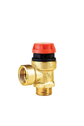 Safety Relief Valves Without Gauge 1/2" x M X F 6 Bar  Inta