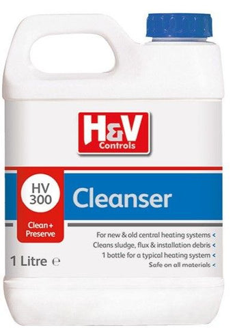 H&V Controls HV300 Cleanser Central Heating Systems 1 Litre Bottle