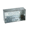 Metal Wall Pattress Back Box Double 2 Gang 35mm Steel Metal