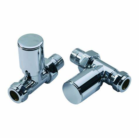 Modern Towel Rail Valve(pair) Straight