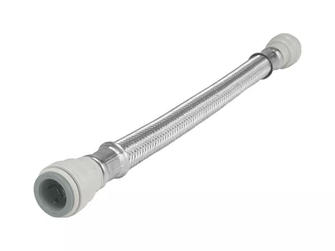 Speedfit braided hose 300mm long - 22mm x 22mm  tap connector
