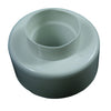 Toilet Flush Cone Pipe to Pan External Connector Rubber Boot Type White Rubber