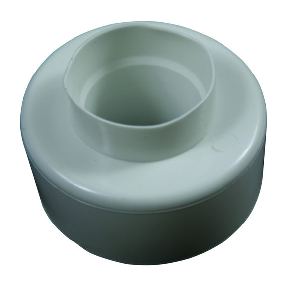 Toilet Flush Cone Pipe to Pan External Connector Rubber Boot Type White Rubber