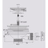 Basket strainers 113mm polished stainless steel 1½