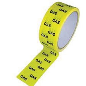Gas ID tape 38mm x 66m yellow