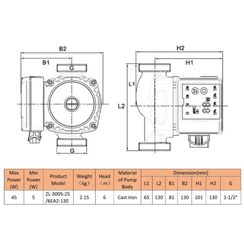 KeyPlumb - A Rated Circulating Pump - 1.1/2"