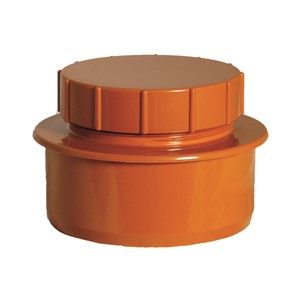 Floplast 110mm PVC-U drainage screwed access cap D292