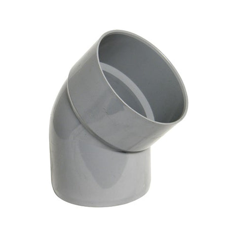 FLOPLAST 110mm Ring Seal Soil Offset Bottom Bend - SP435GR Grey