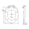 Carrara & Matta Cassis White StaTite Silentum Seat CM100516000